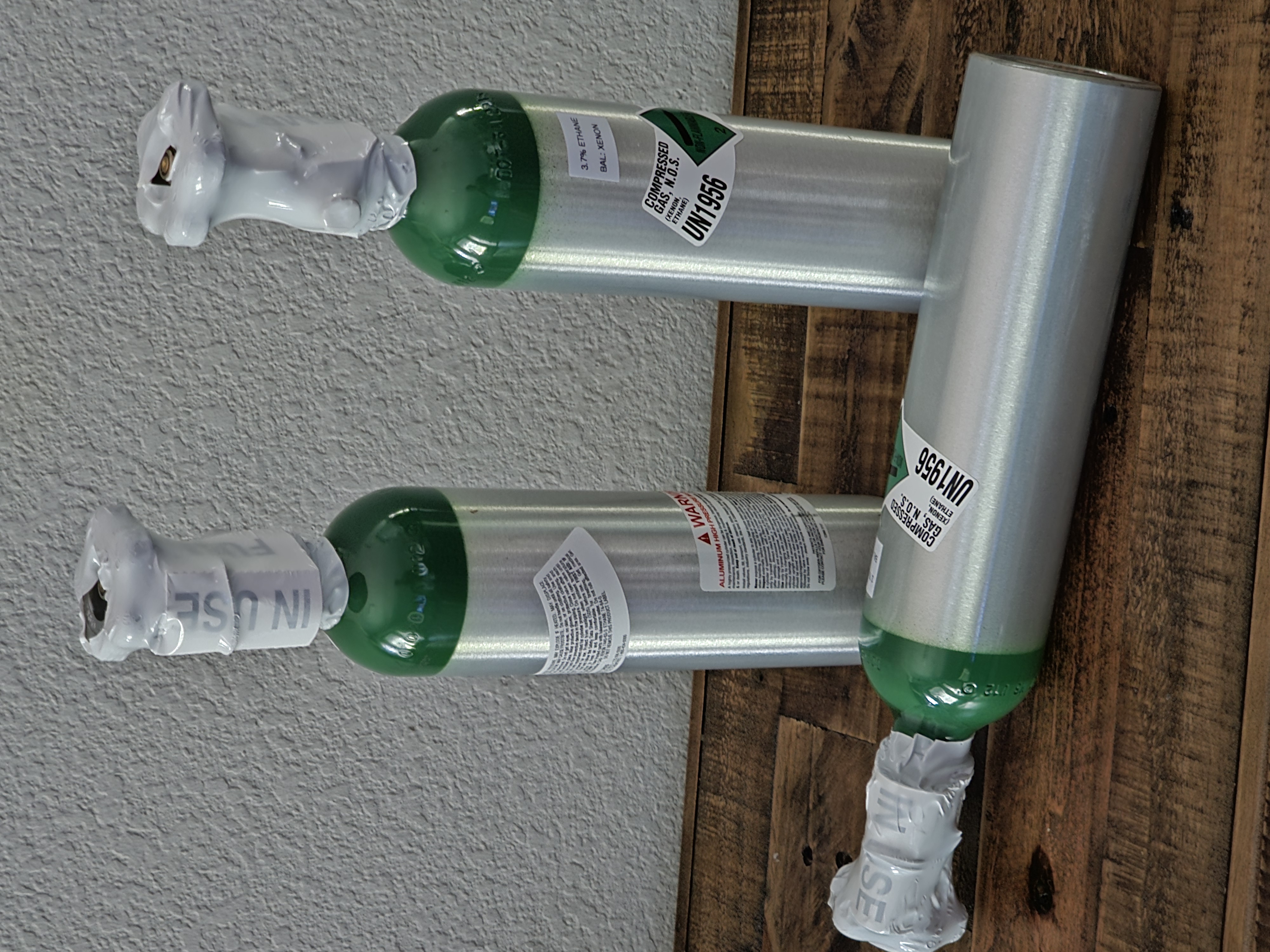 Triple Gas Bottle Setup - View 2